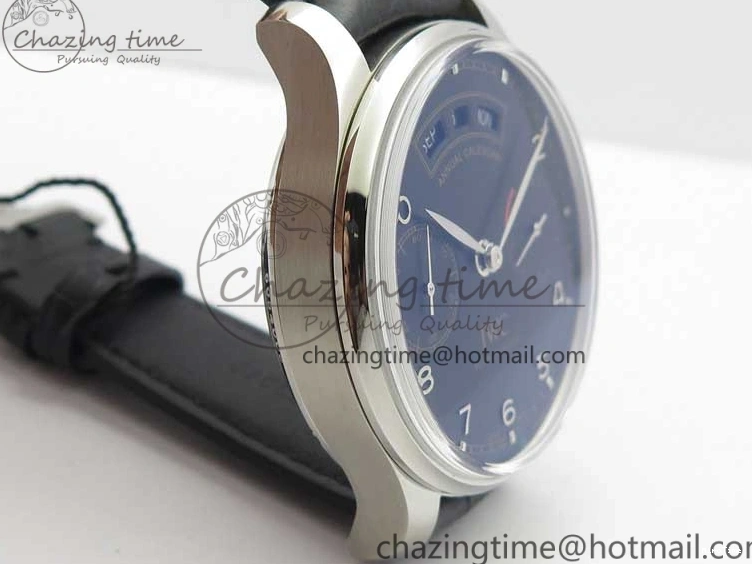 MIROTIME 0211 Portuguese Real PR Real Annual Calendar IW503502 ZF 1:1 Best Edition Black Dial Steel Markers on Black Leather Strap A StreetReady 7134